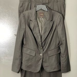 The Limited Suit- Dark Bark Brown Blazer sz 10, Pant sz 14 Long. Perfect